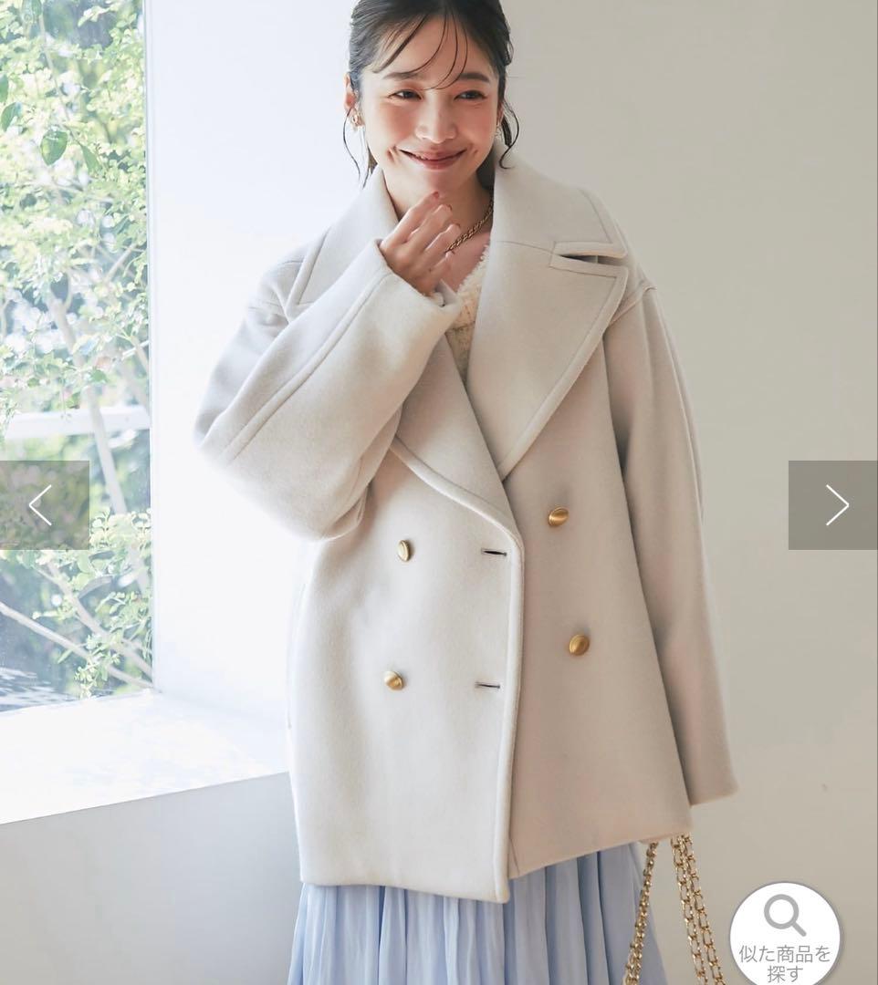 La boutique BonBon ロイヤルビーバーメタル釦Pコート