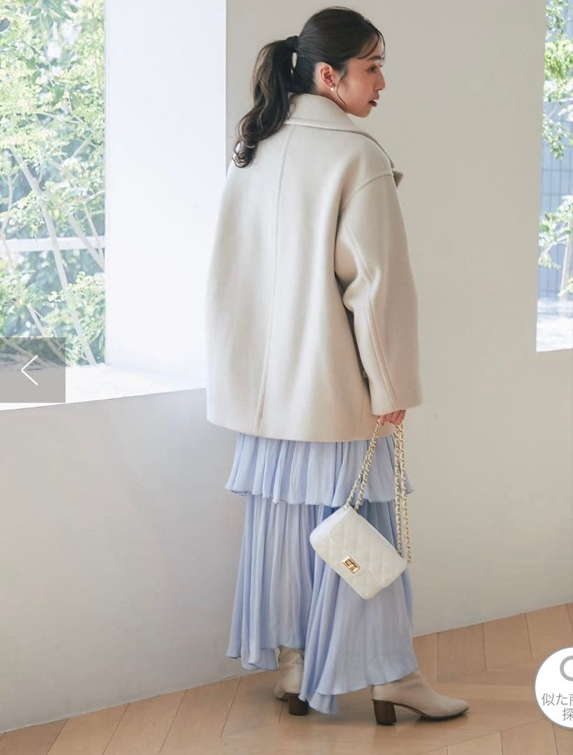 La boutique BonBon ロイヤルビーバーメタル釦Pコート