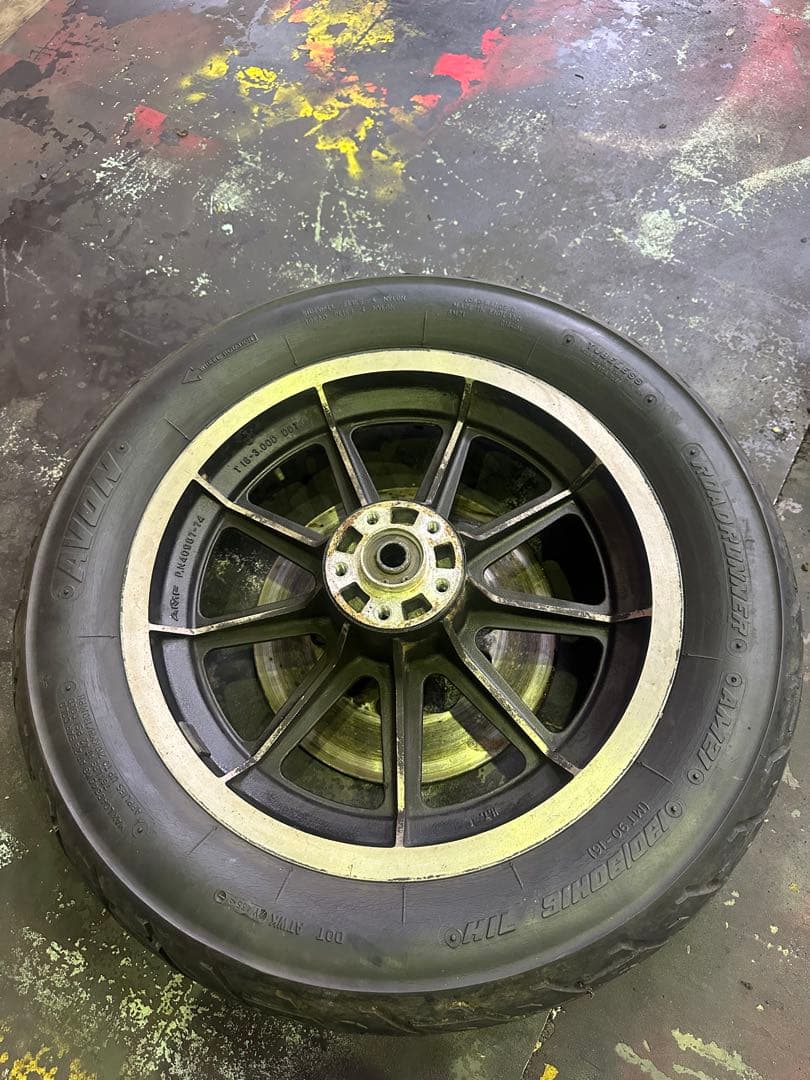 ハーレー　ショベル　9キャスト　純正ホイール　セット