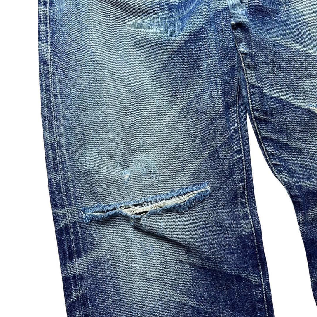 LEVIS リーバイス 702xx 日本製 w33 ヒゲ ハチノス ダメージ