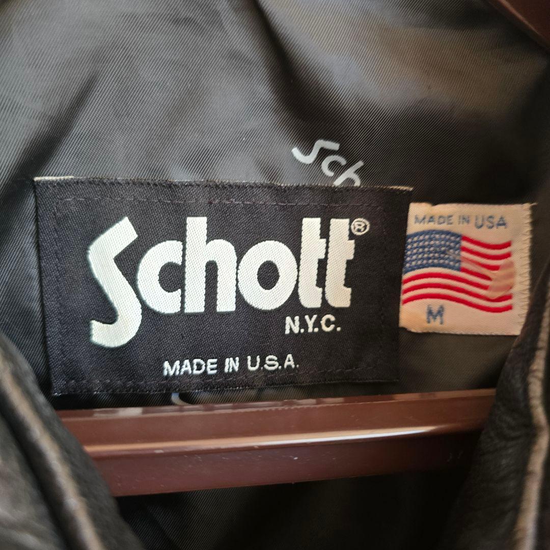レディース schott 美品　ライダース　シングル