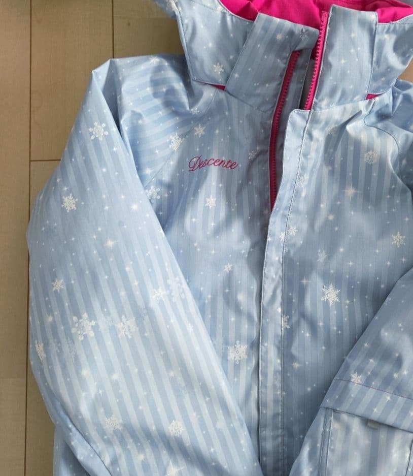 【未使用に近い・美品】DESCENTE スキー スノボ ウェア上下セット 150