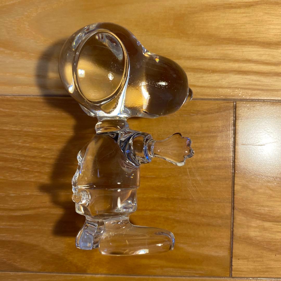 バカラ　baccarat スヌーピー　クリスタルガラス　置物