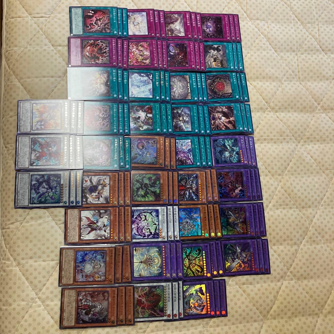 白き森　アザミナ　ディアベル　デッキパーツ　各3枚　38種