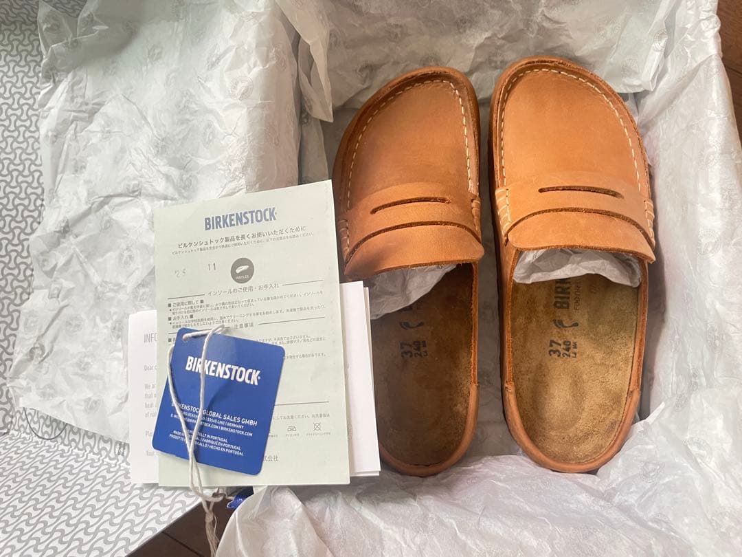 BIRKENSTOCK NAPLESネープルズ◇コニャック◇オイルドレザー◇37