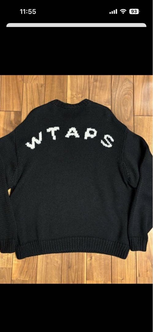 WTAPS ブラックニットセーター サイズX03