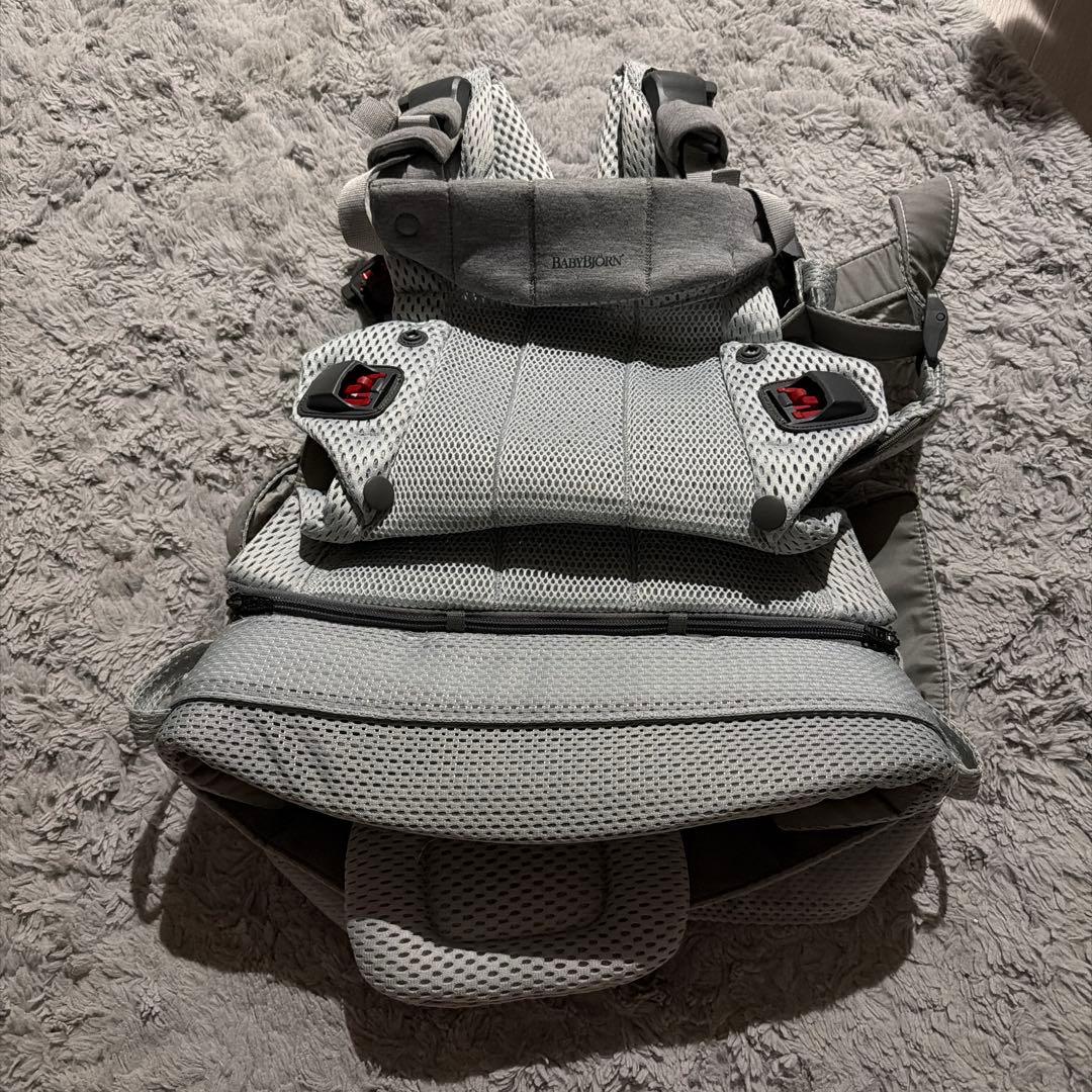 メッシュ抱っこ紐 グレー