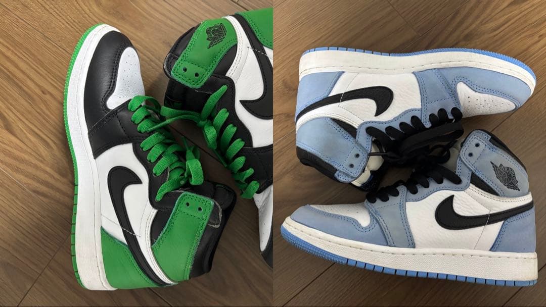 ２足セット売り　nike AJ1 ナイキ　エアジョーダン1 キッズ 23cm