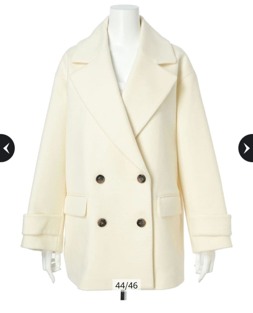 マイストラーダ　Pコート　白　Sサイズ