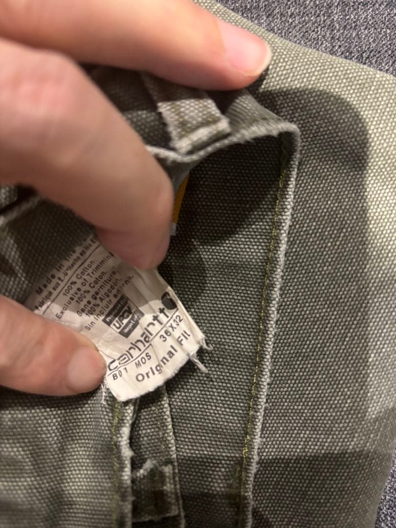 Carhartt B01 125周年 USA製ダブルニーMOS フェード#536