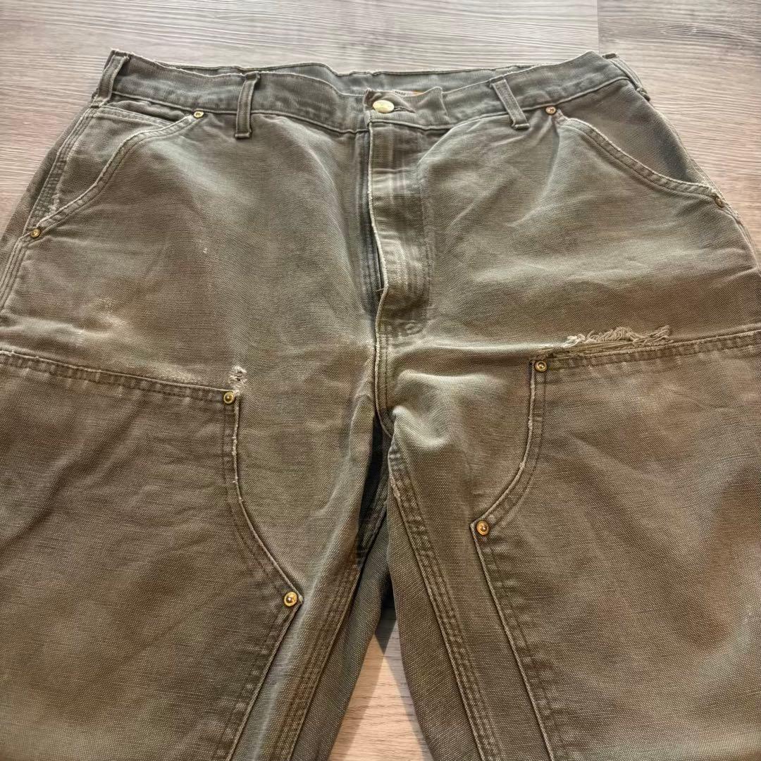 Carhartt B01 125周年 USA製ダブルニーMOS フェード#536