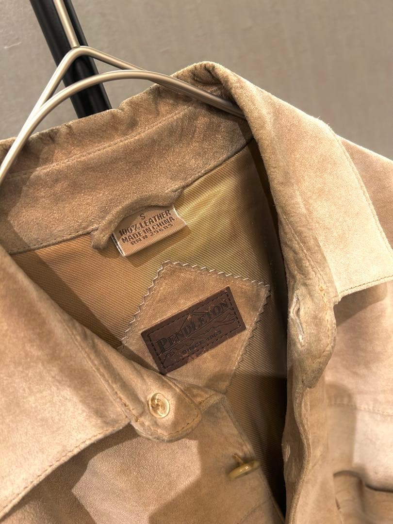 【希少】PENDLETON スエード 豚革 カバーオール シャツ ジャケット