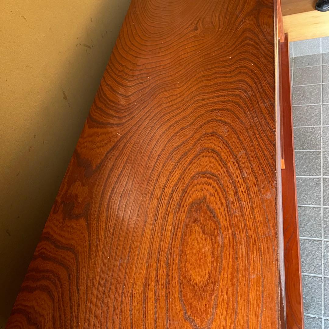 高級　けやき　下駄箱　シューズボックス　脚付き　レトロ