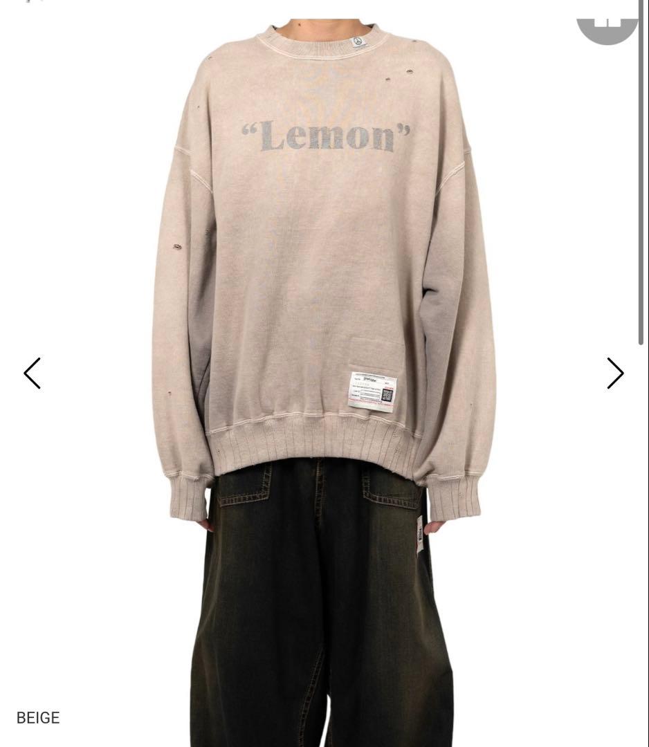 【新品】Mihara Yasuhiro スウェットシャツ　ベージュ