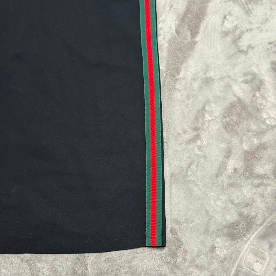 必*️様 グッチ シェリーライン ワンピース ブラック 半袖 ドレス