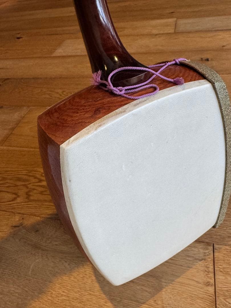 三味線本体 木製 3弦　金細　綾杉