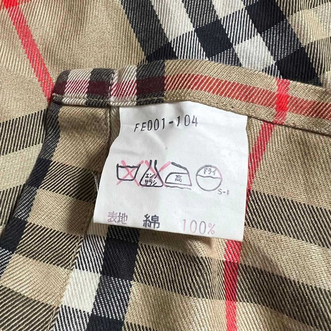 90s burberrys（バーバリー）ノバチェック シャツ/S/ノバチェック