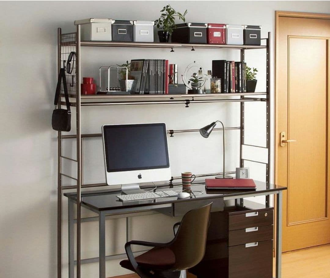 SALE 古着屋 ワードローブ 棚位置を自由自在 ハンガーラック