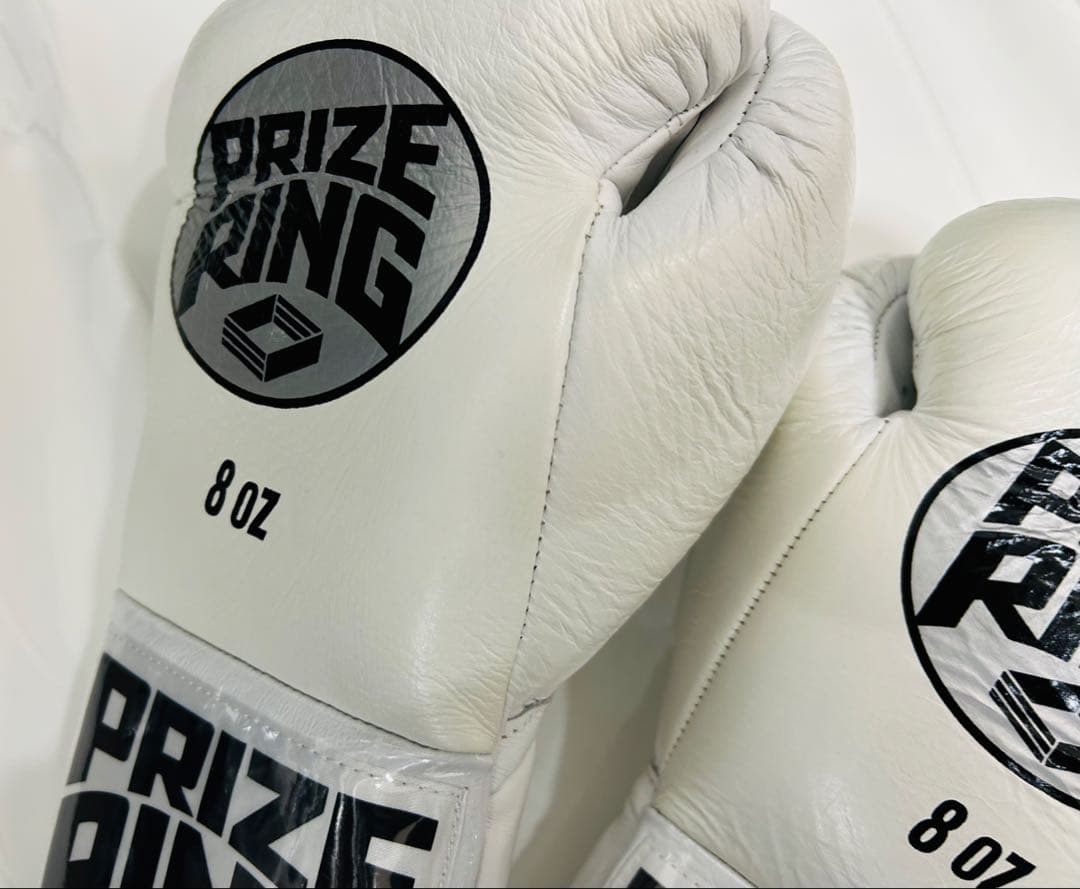 プライズリング　ボクシンググローブ　本革製　プロ試合用8oz