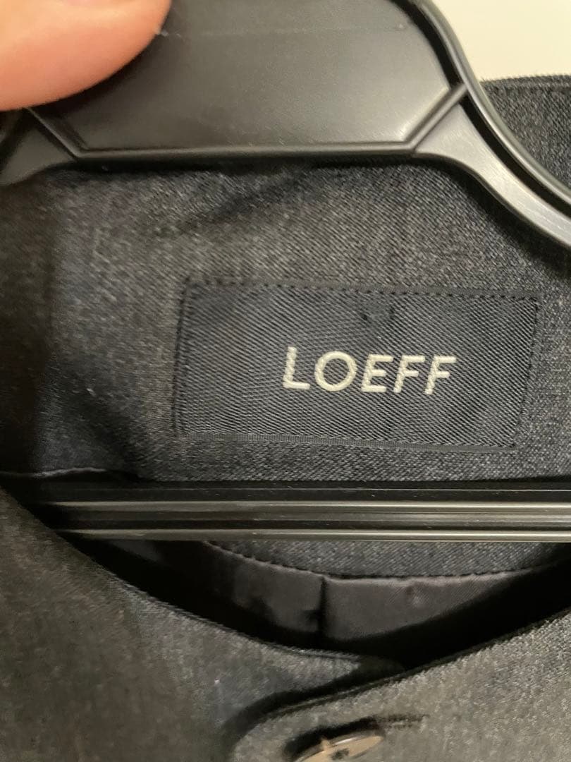 LOEFF dark gray ジレ　サイズ0