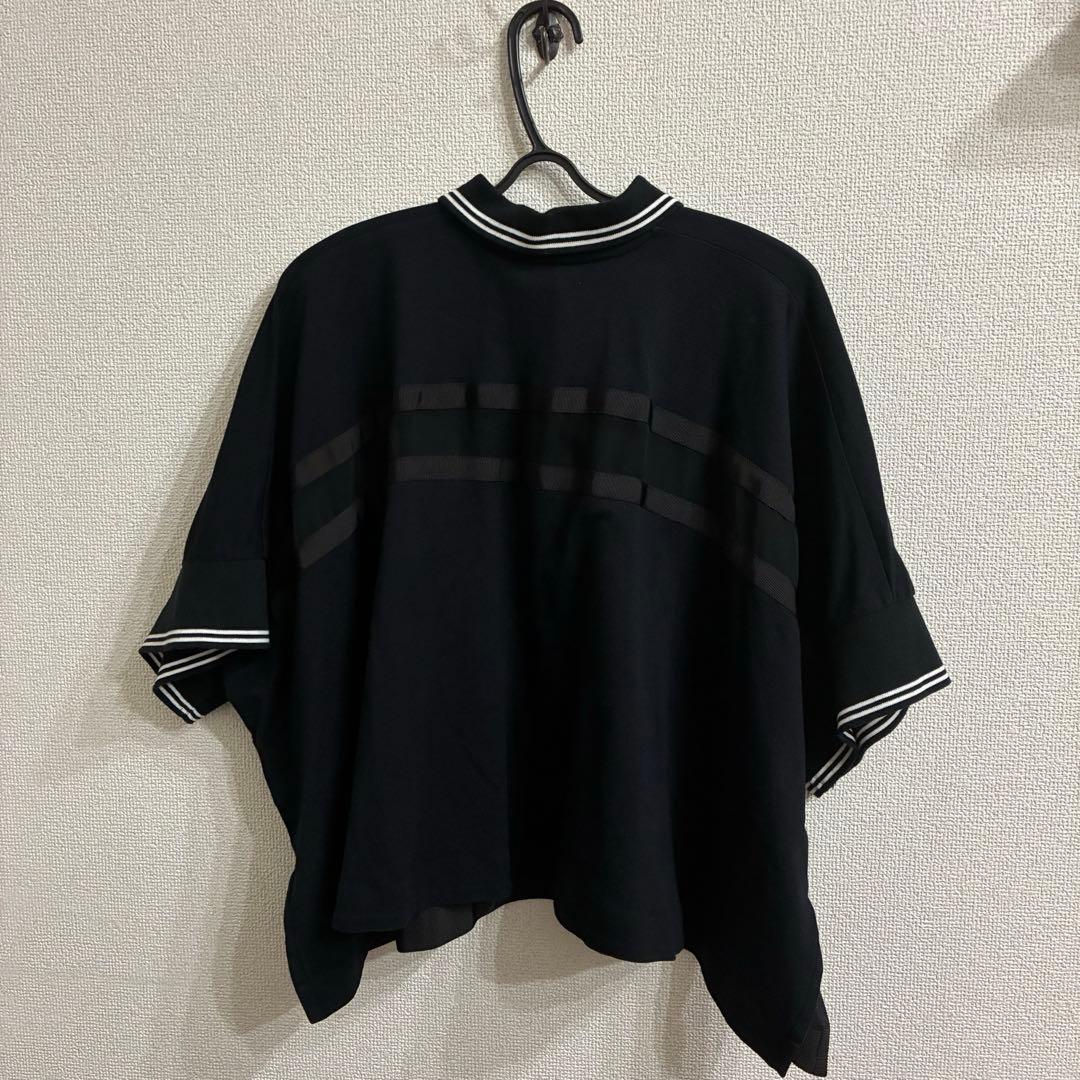 【完売品】sacai ポロシャツブラック　21-05482