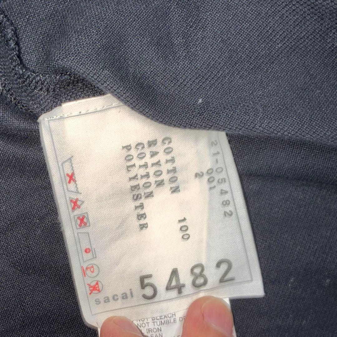 【完売品】sacai ポロシャツブラック　21-05482