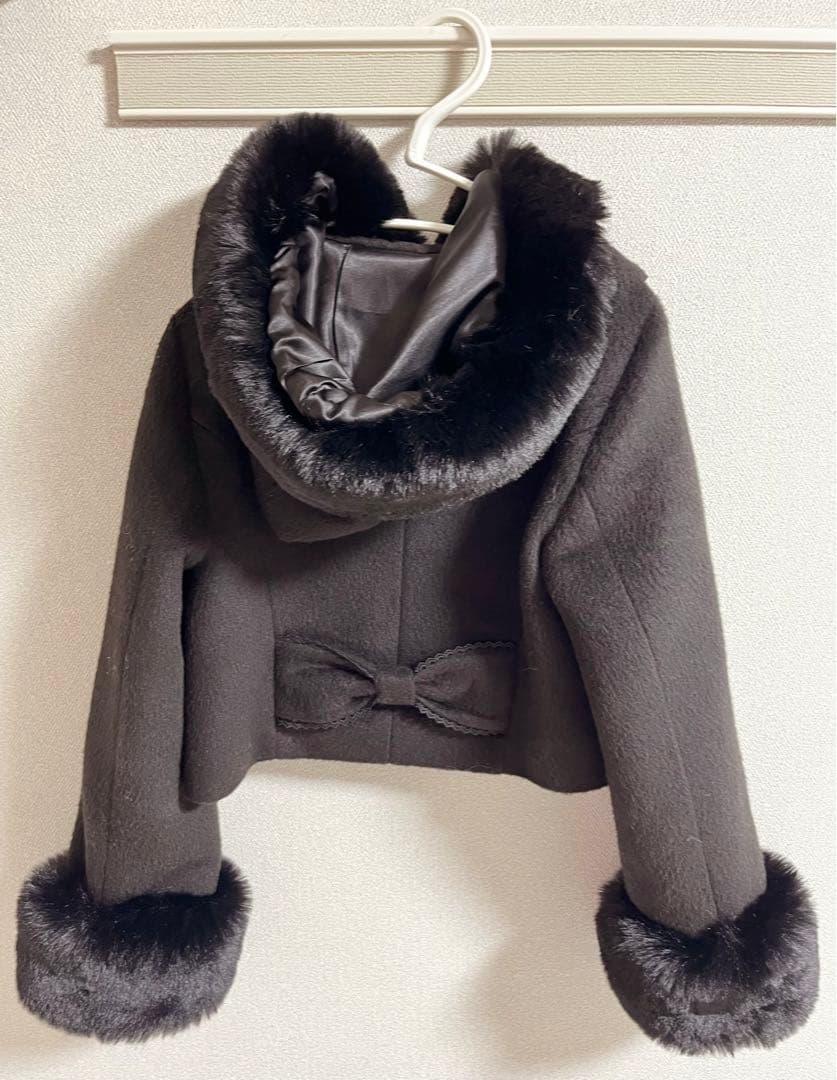 LIZLISA ビジューリボンショートフードコート