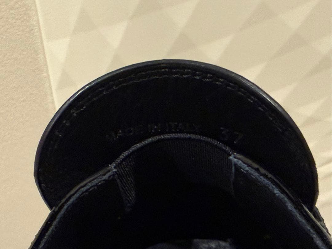 PRADA ローファー エナメル 37cm ブラック