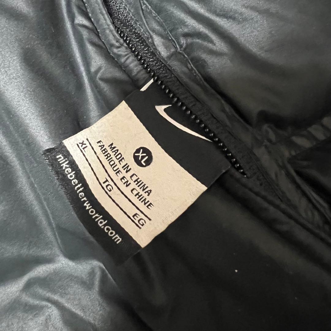 【希少XL】NIKE ナイキ リバーシブル ダウンジャケット 黒　XL