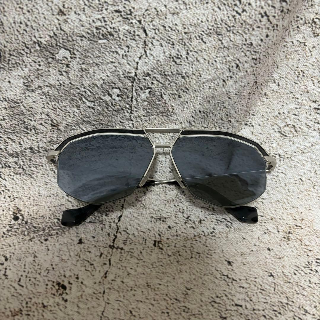 LOEWE サングラス　フレーム　シルバー　メガネ　ユニセックス　ロエベ