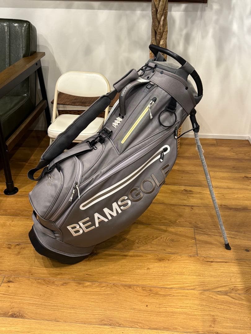 BEAMS GOLF キャディバッグ グレー