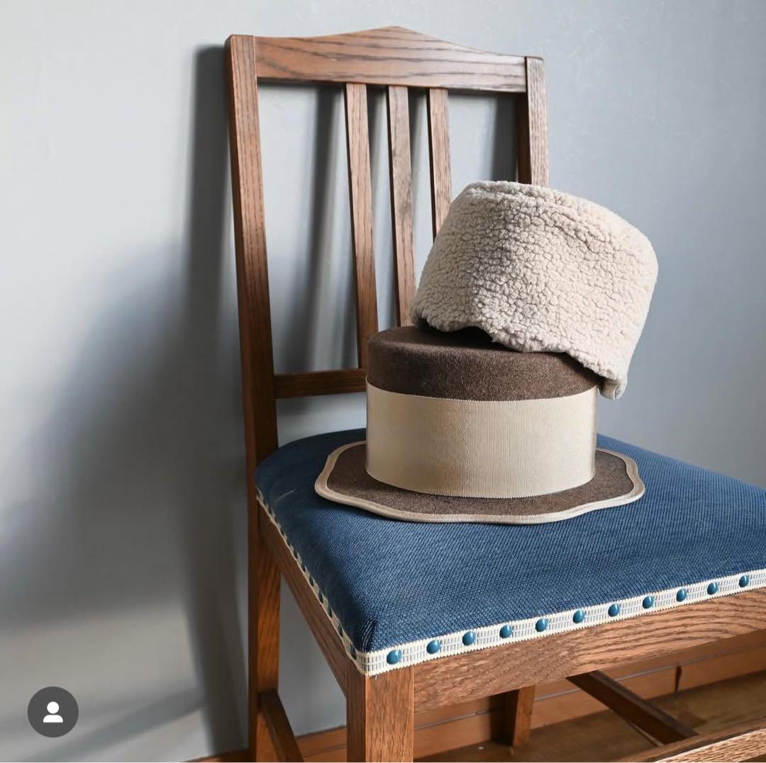 ハンドメイド　toyq ボアハット　オォンデ帽　ロシア帽　ハンドメイド作家