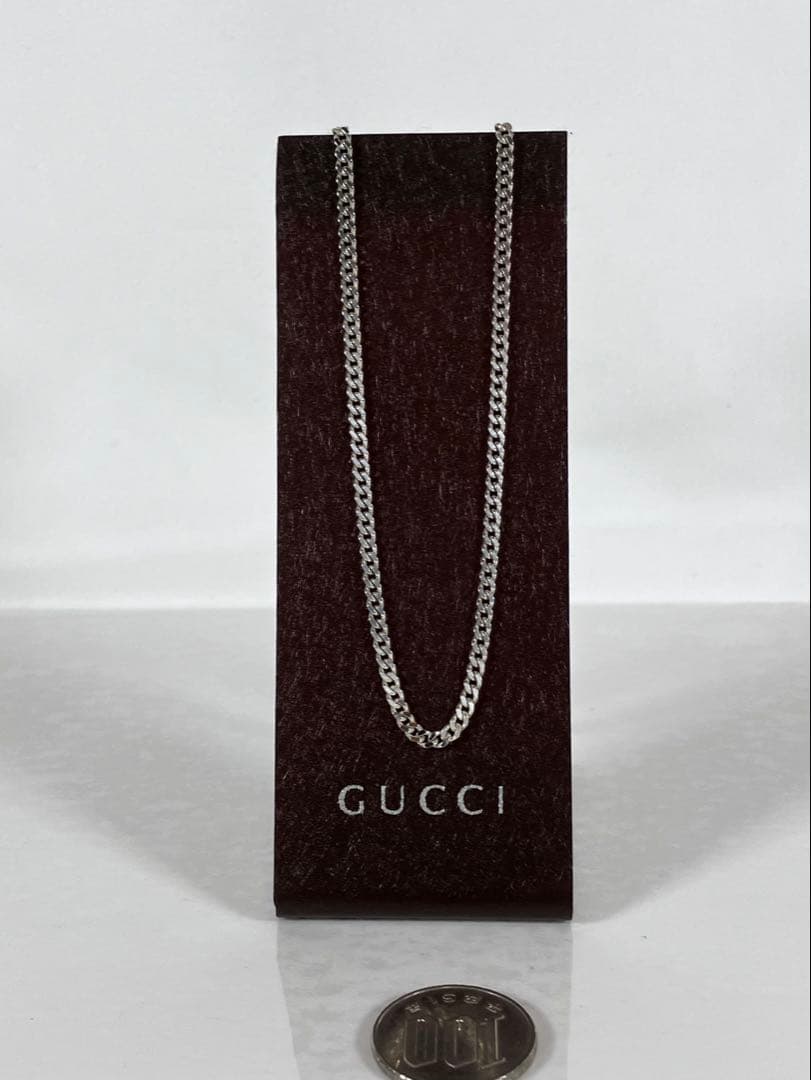 【超美品】GUCCI 喜平チェーン ネックレス 男女兼用　SV925 2.5ミリ