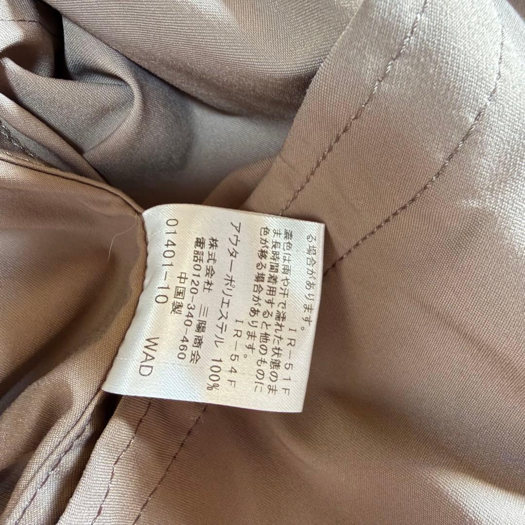 美品バーバリーブルーレーベル　ボアフード付き 暖かいモッズコート　36