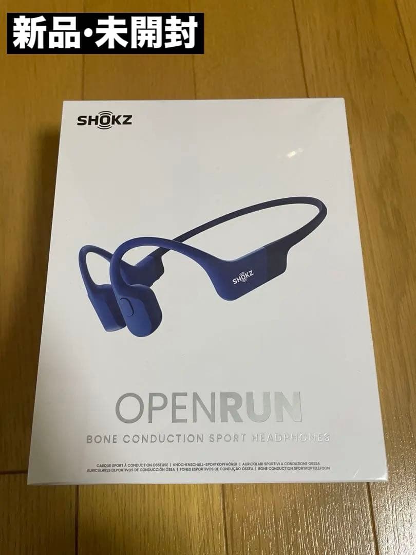 SHOKZ OPENRUN 骨伝導イヤホン 青