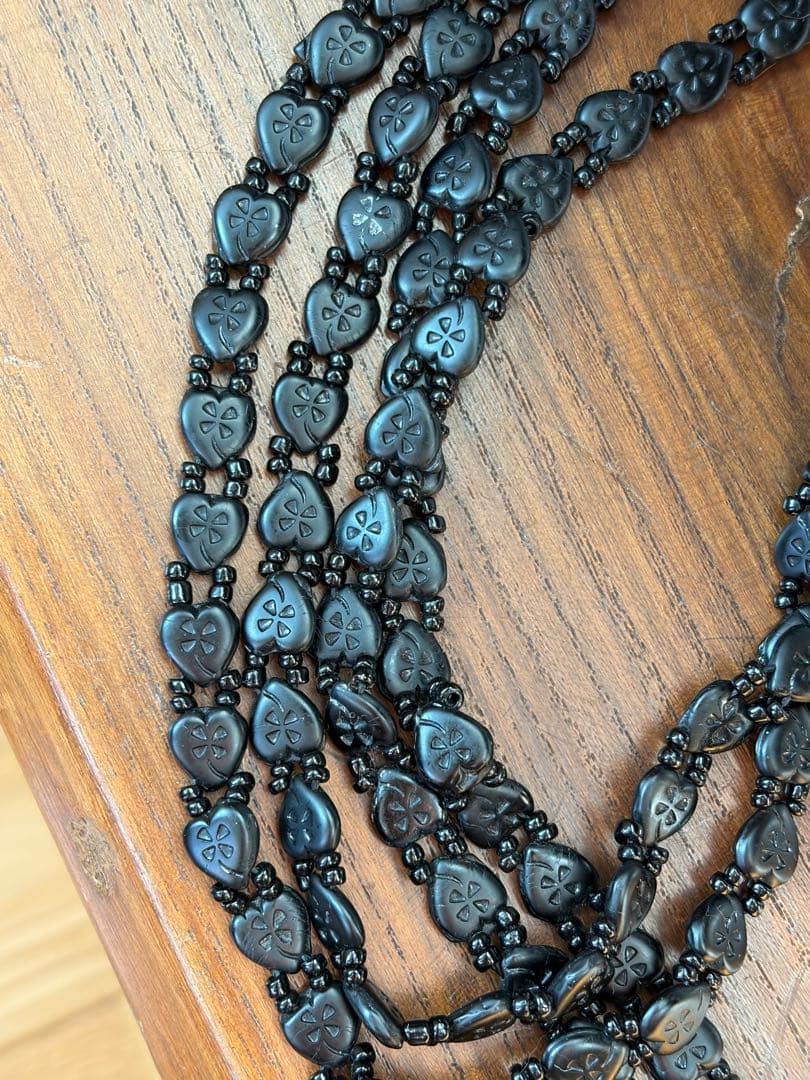 本日出品最終 半額以下 モーニングジュエリー ジェット ロングネックレス