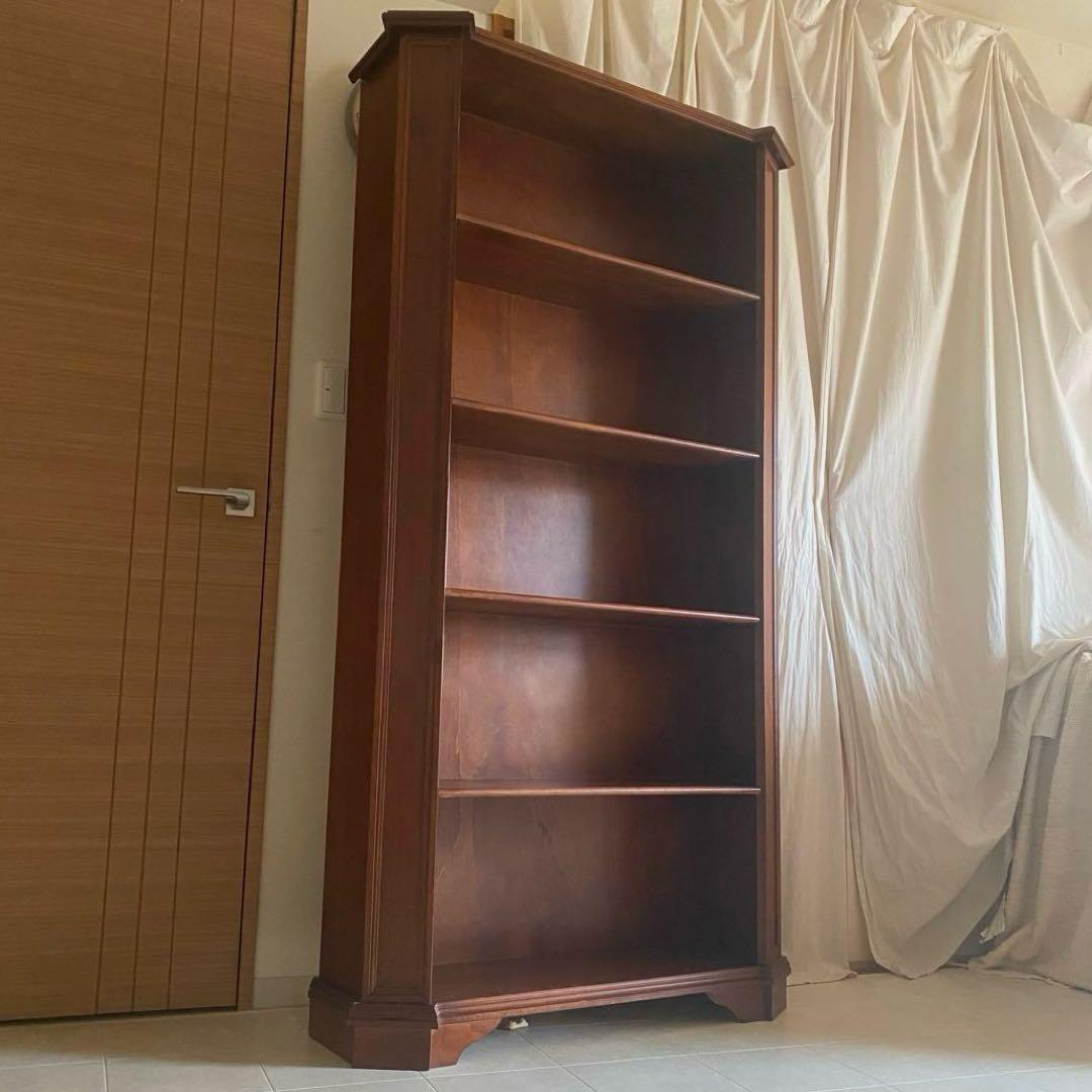 イタリア製　アンティーク　シェルフ　本棚　ヨーロピアン　英国カントリー　飾り棚