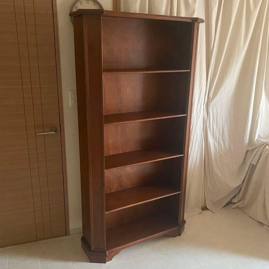 イタリア製　アンティーク　シェルフ　本棚　ヨーロピアン　英国カントリー　飾り棚