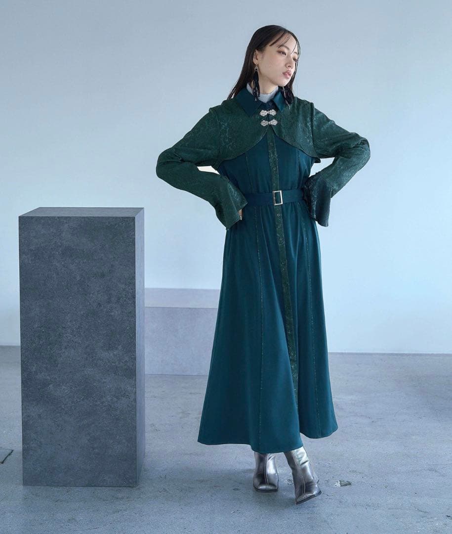 HARE ジャガードチャイナボレロワンピース