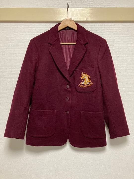 ビンテージ 80年代 英国製 ウール スクールジャケット テーラードジャケット