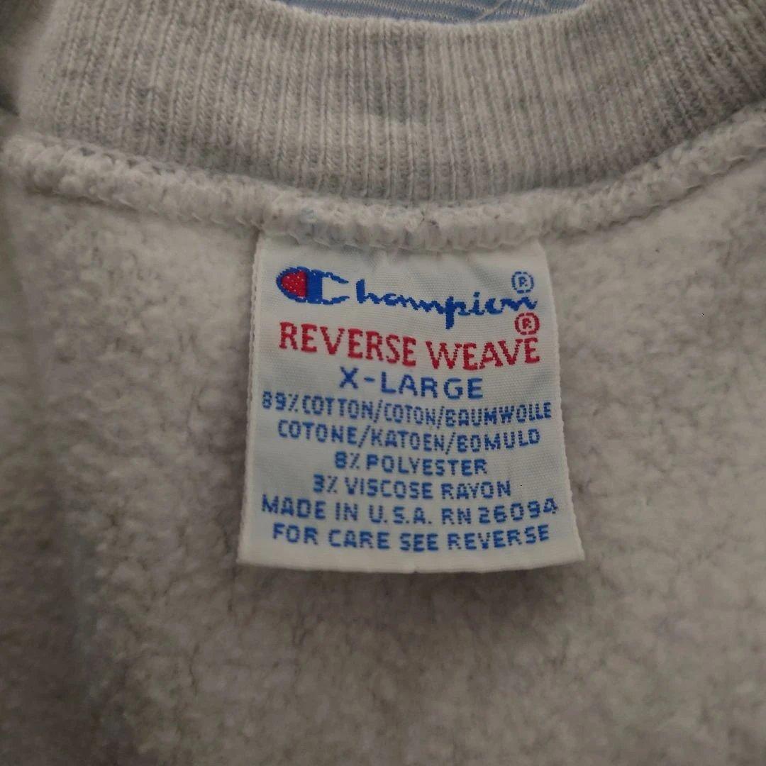 美品 希少 目無し チャンピオン リバースウィーブ 90s スウェット XL