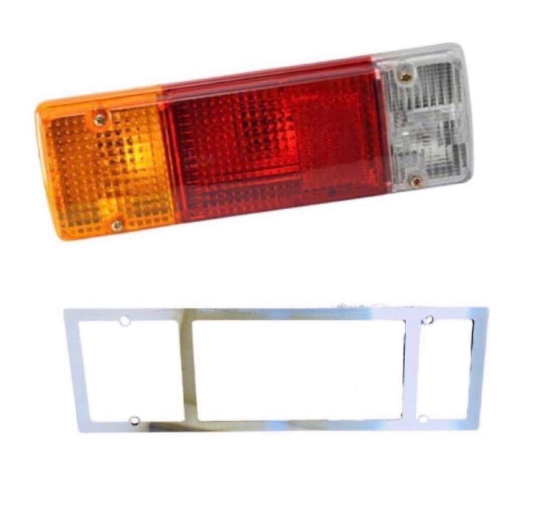 HINO 日野 デュトロ テールランプ用 鏡面 フレーム カバー ステンレス