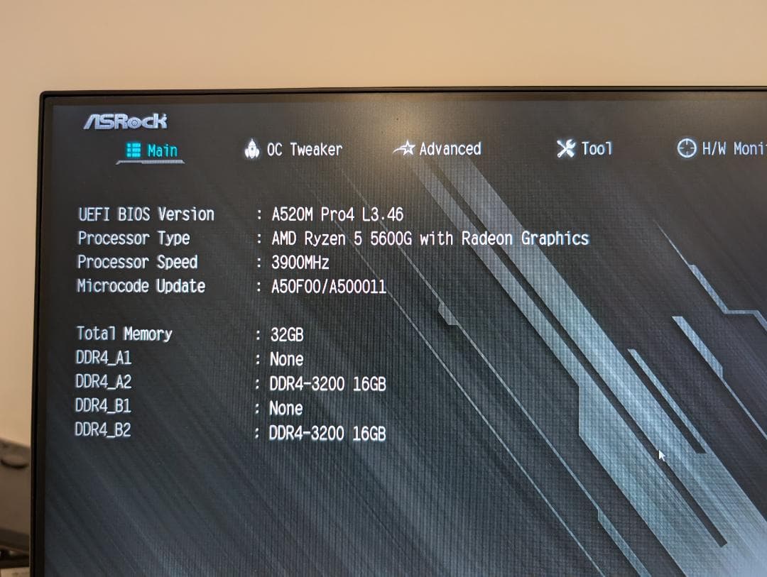 CPU Ryzen5 5600G + 32GB DDR4-3200 #12