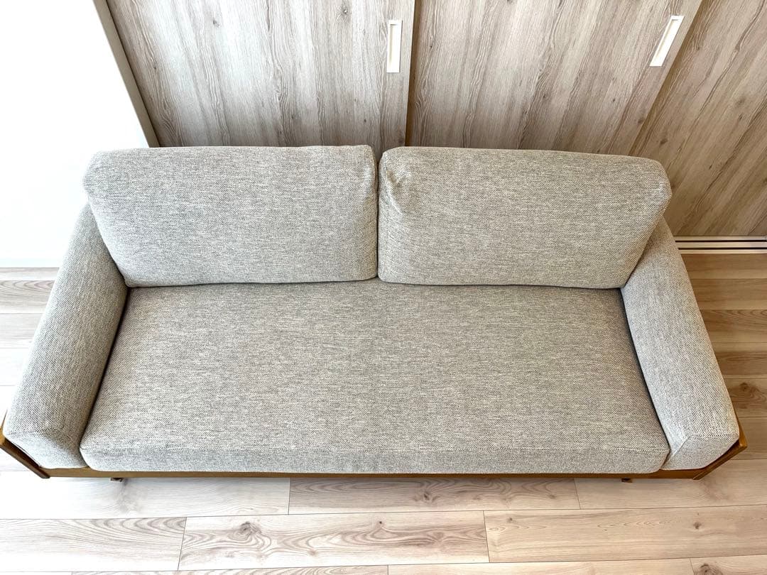 美品【unico】TRELソファ 3シーター 定番ベージュ【8/31まで!!】