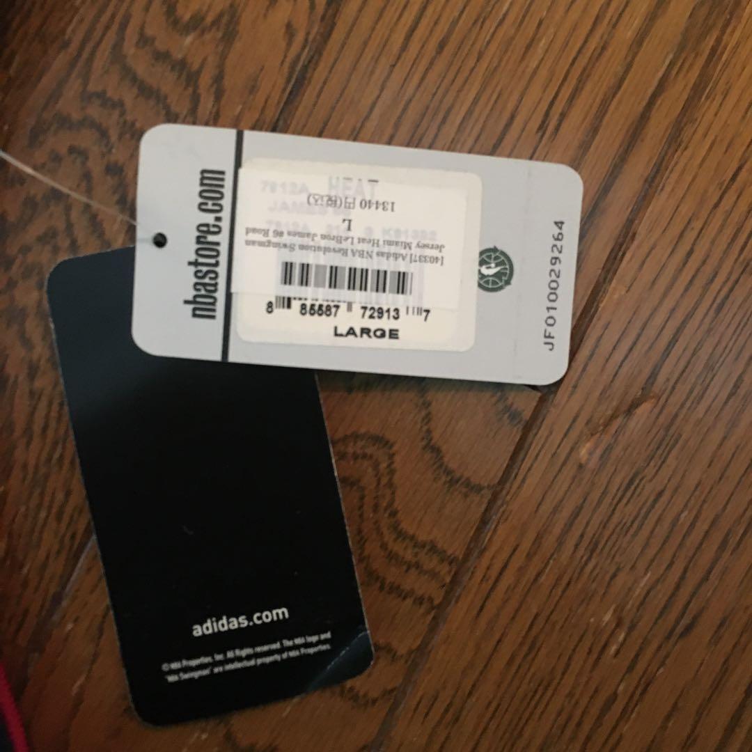 Adidas LEBRON JAMES HEAT ユニフォーム背番号6 Lサイズ