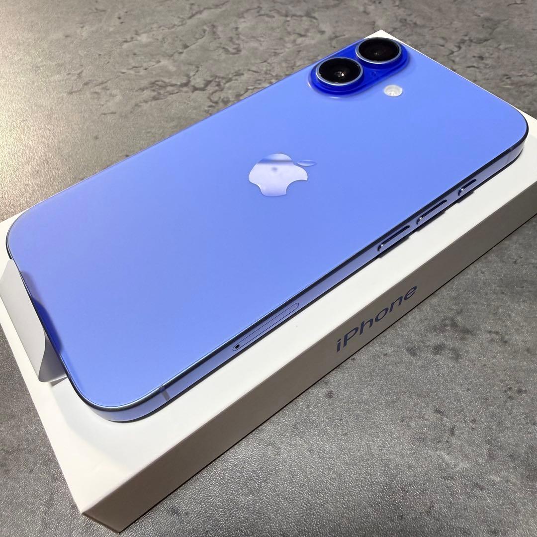 【美品】iPhone16 ウルトラマリン 128GB SIMフリー