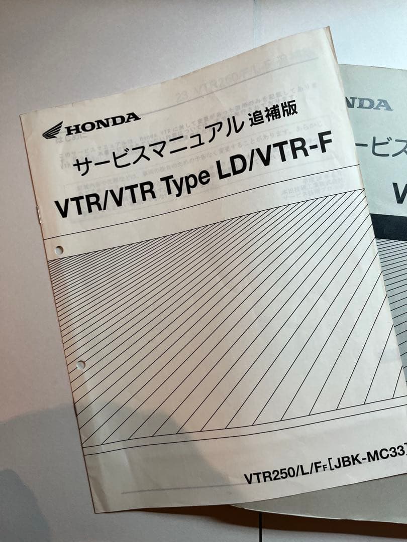 HONDA VTR250 サービスマニュアル