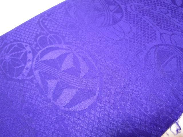 4点まとめて専用＝WA=19★紫地*手毬がたくさん*綸子*古布はぎれ★