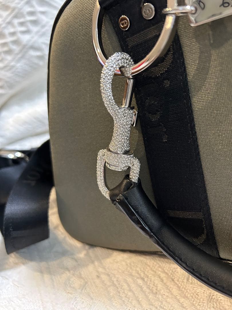 コ*ー様 クリスチャンディオール ハンドバッグ ショルダーバッグ ラインストーン