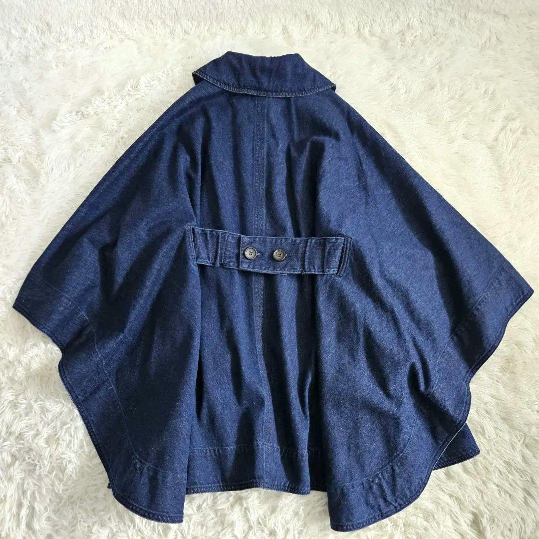 【タグ付き】未使用✨CLANE デニムケープコート　インディゴ 定価3.7万